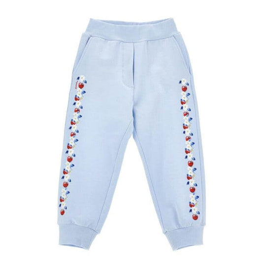 Girls Blue Cherry Joggers