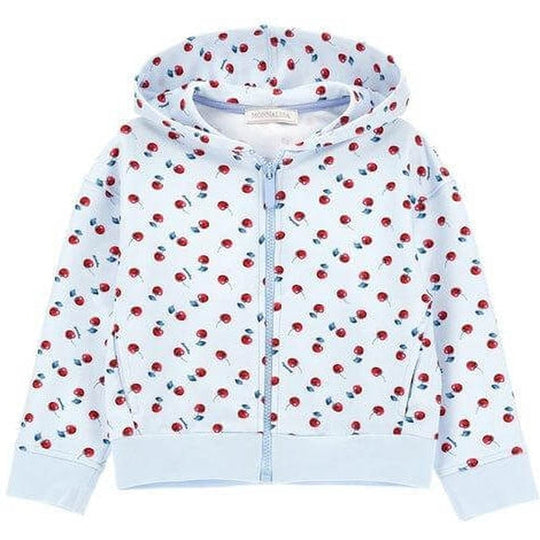 Girls Blue Cherry Zip Up