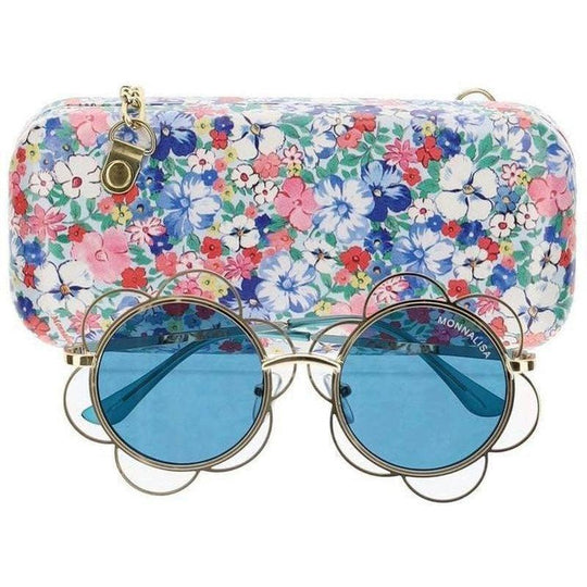 Girls Blue Daisy Sunglasses