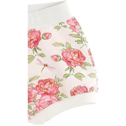 Monnalisa Girls Ivory Floral Shorts
