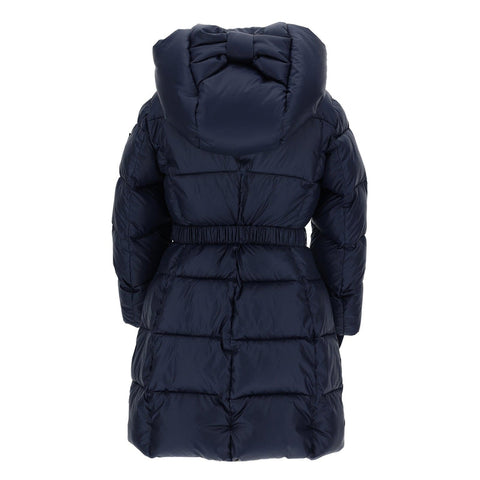 Monnalisa Girls Navy Bow Hooded Coat