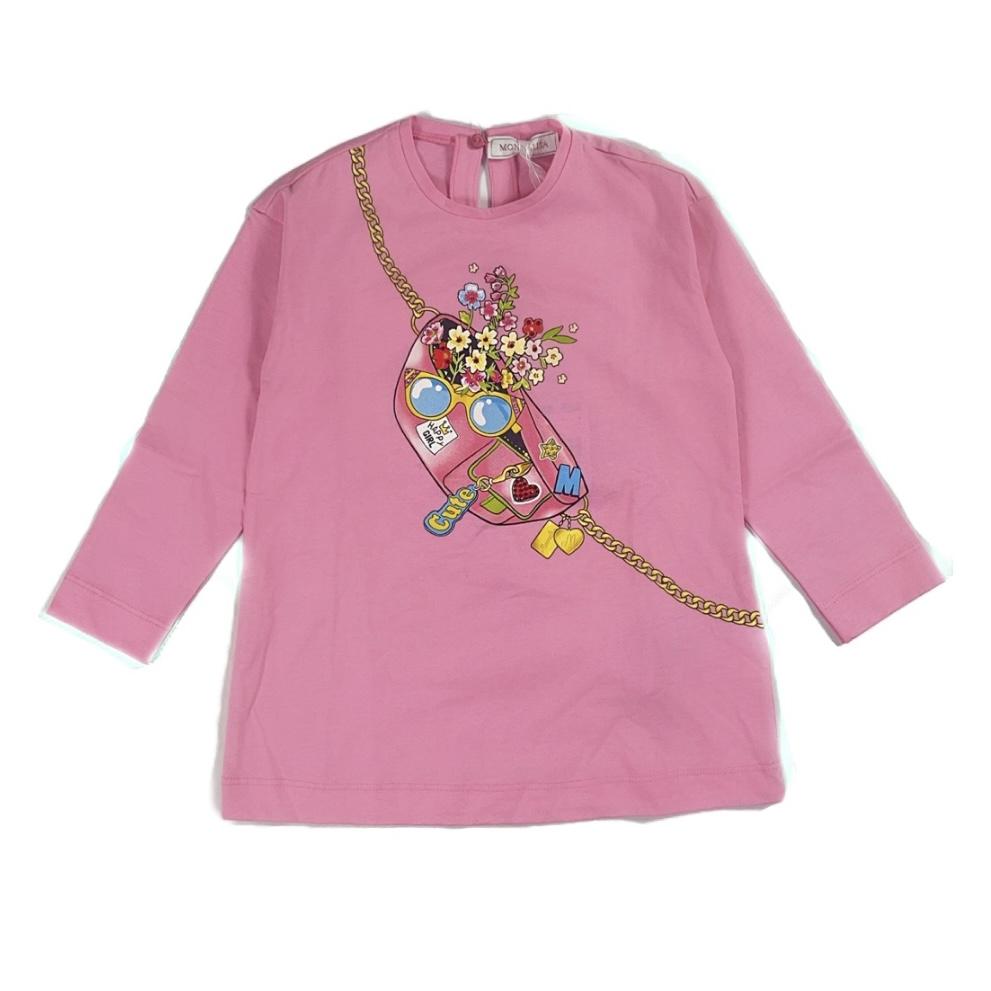 Monnalisa Girls Pink Bag Tunic