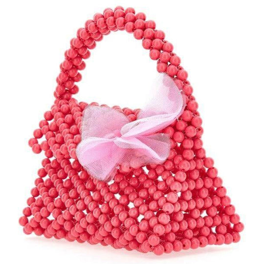 Girls Pink Bead Bag
