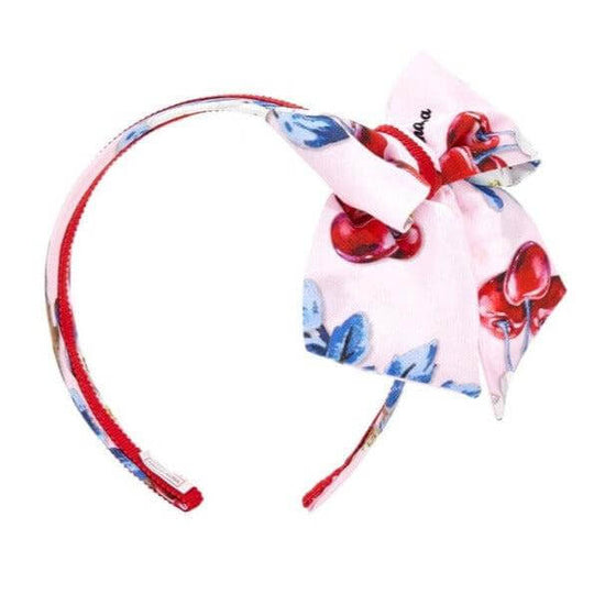 Girls Pink Cherry Hairband