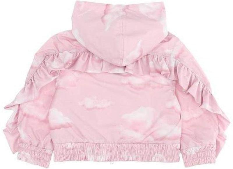 Monnalisa Girls Pink Cloud Frill Jacket