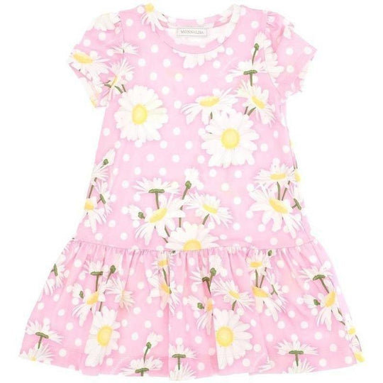 Girls Pink Daisy Dress
