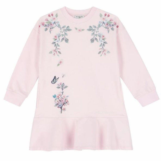 Girls Pink Floral Dress