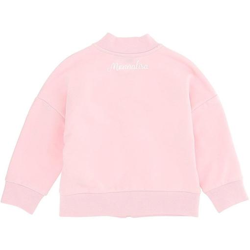 Monnalisa Girls Pink Frill Zip Up