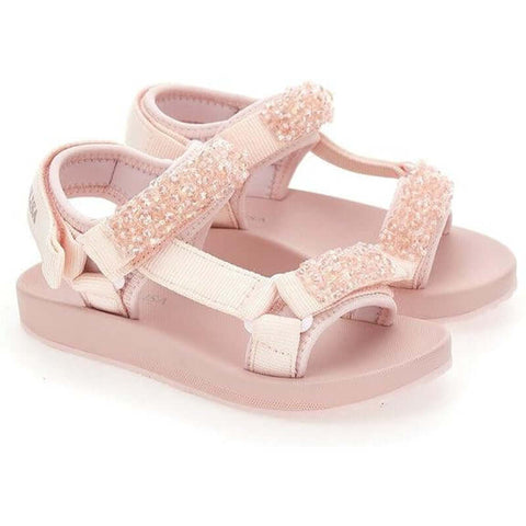 Monnalisa Girls Pink Jewel Sandal