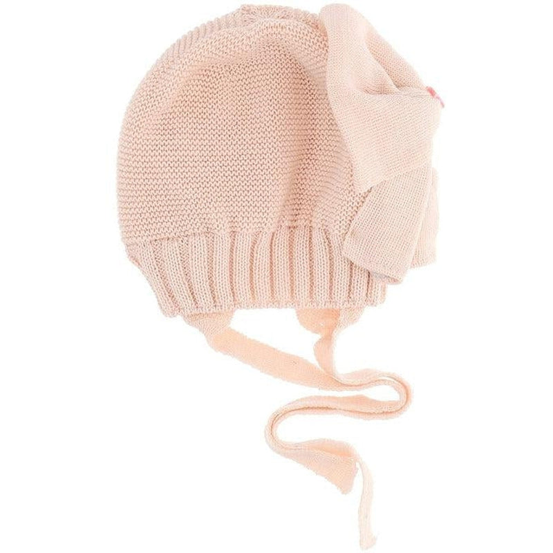 Monnalisa Girls Pink Knit Bow Hat