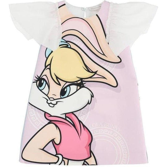 Girls Pink Lola & Bugs Bunny Dress