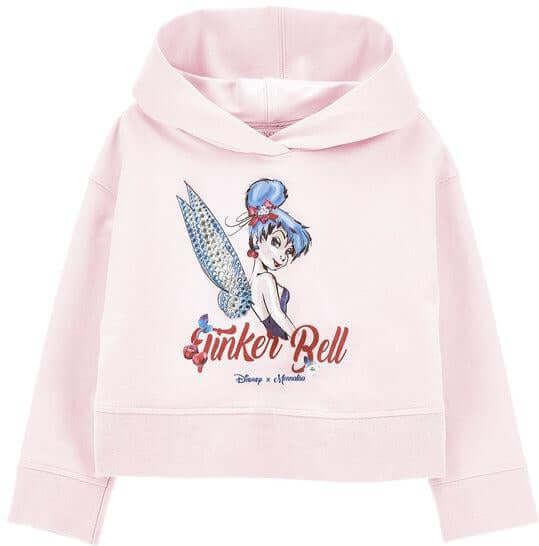 Girls Pink Tinkerbell Hoodie
