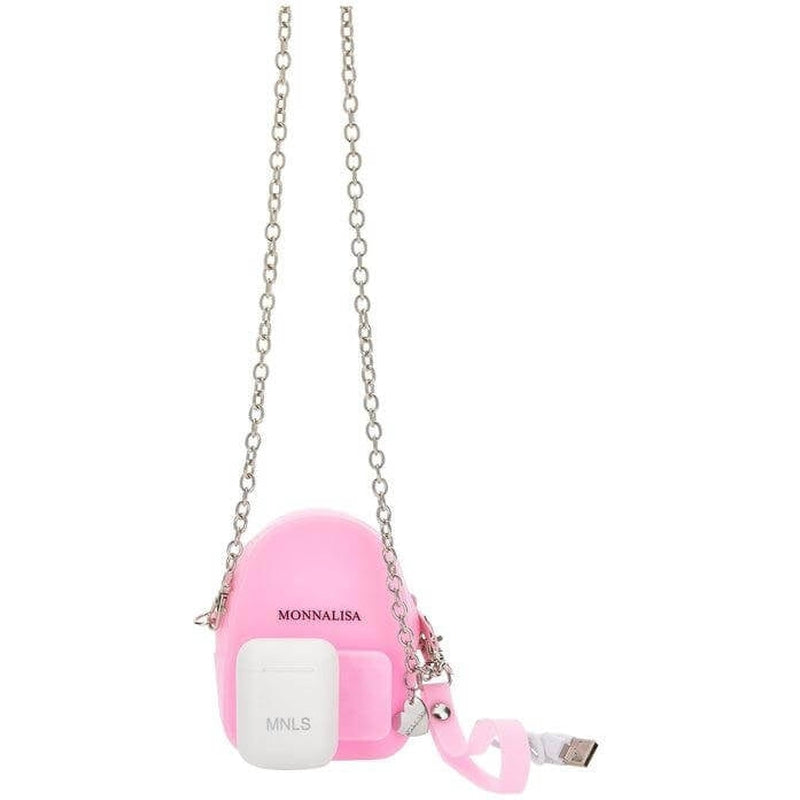 Monnalisa Girls Pink Wireless Headphones & Mini Bag