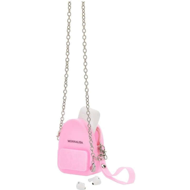 Monnalisa Girls Pink Wireless Headphones & Mini Bag