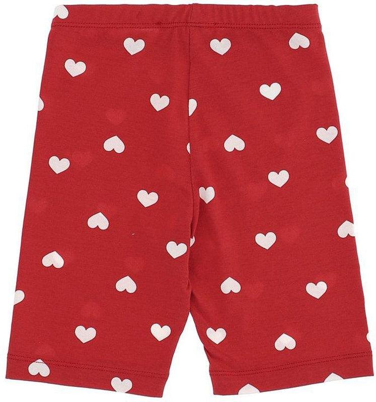 Monnalisa Girls Red Heart Shorts