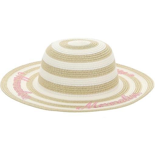 Monnalisa Girls Straw Beach Hat