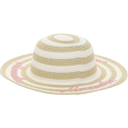 Monnalisa Girls Straw Beach Hat