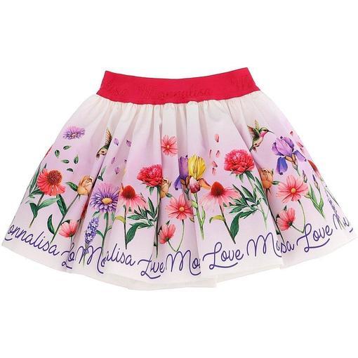 Monnalisa Girls Summer Flower Skirt