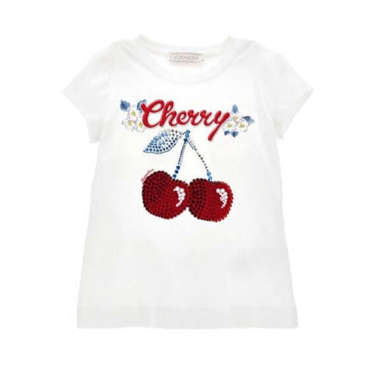 Girls White Cherry T-shirt