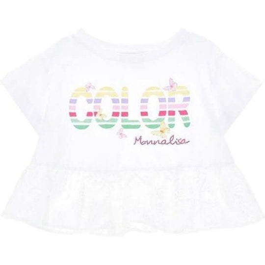 Girls White Peplum Tunic