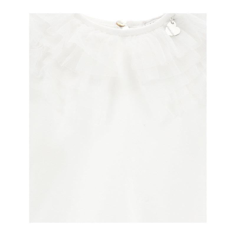 Monnalisa Girls White Tulle blouse