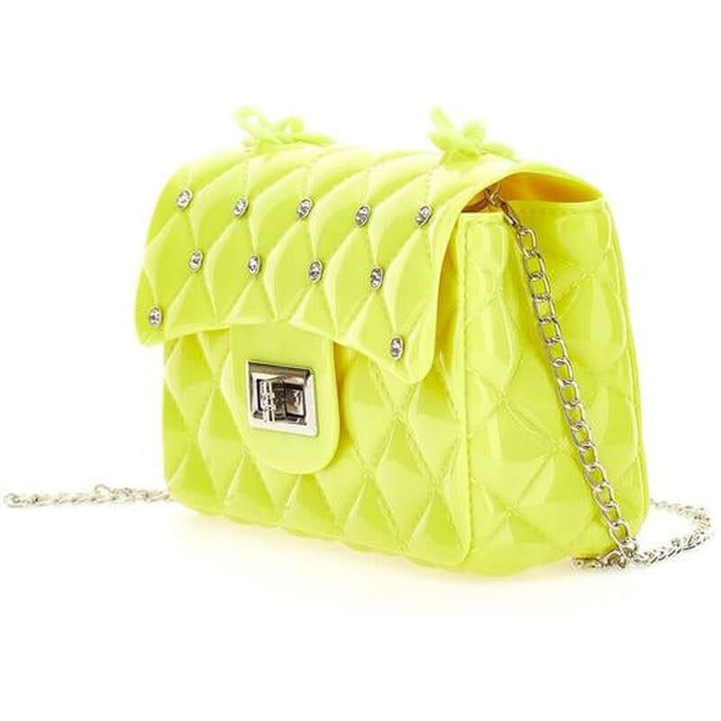 Monnalisa Girls Yellow Quilted Bag