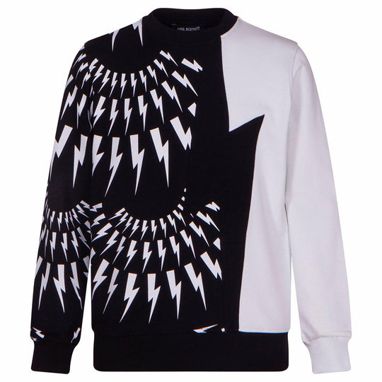 Boys Black Thunderbolt Sweatshirt