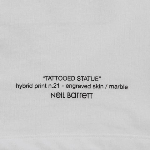 Neil Barrett White Statue Jersey T-Shirt