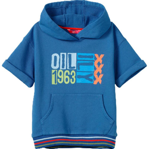 Oilily Boys Blue Hort Hooded Sweater