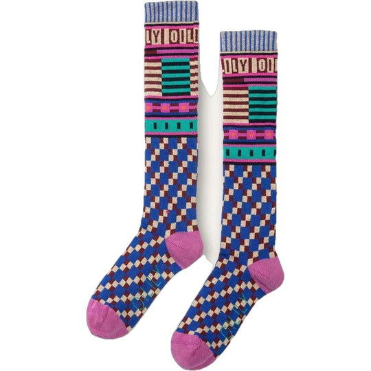 Girls Blue Melody Knee Socks