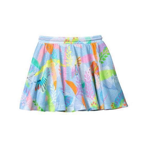 Oilily Girls Blue Tauto Jersey Skirt