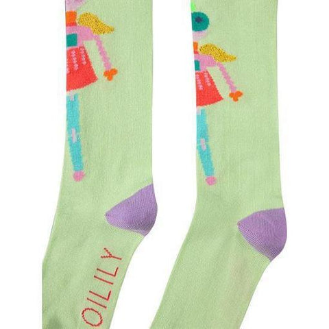 Oilily Girls Green Mafalda Knee Socks