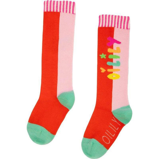 Girls Orange Marijose Knee Socks