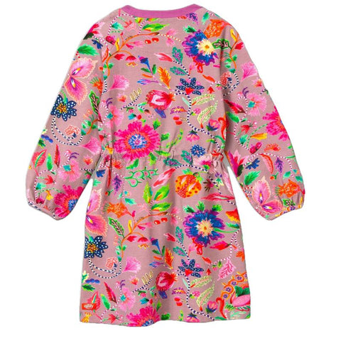 Oilily Girls Pink Djoyce Jersey Dress
