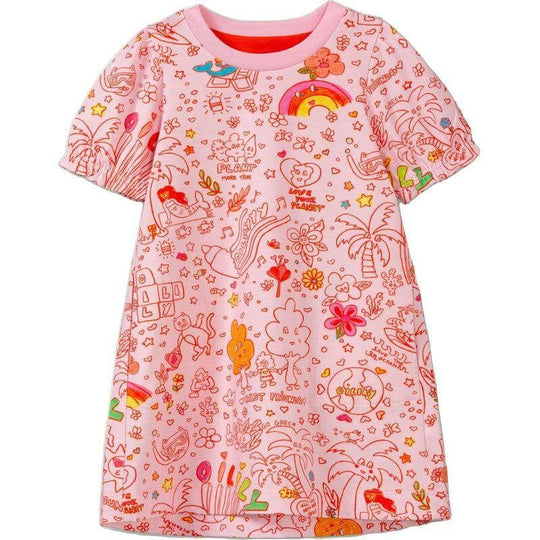 Girls Pink Dubby Dress