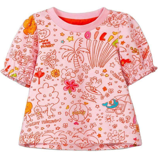 Girls Pink Tubby T-shirt