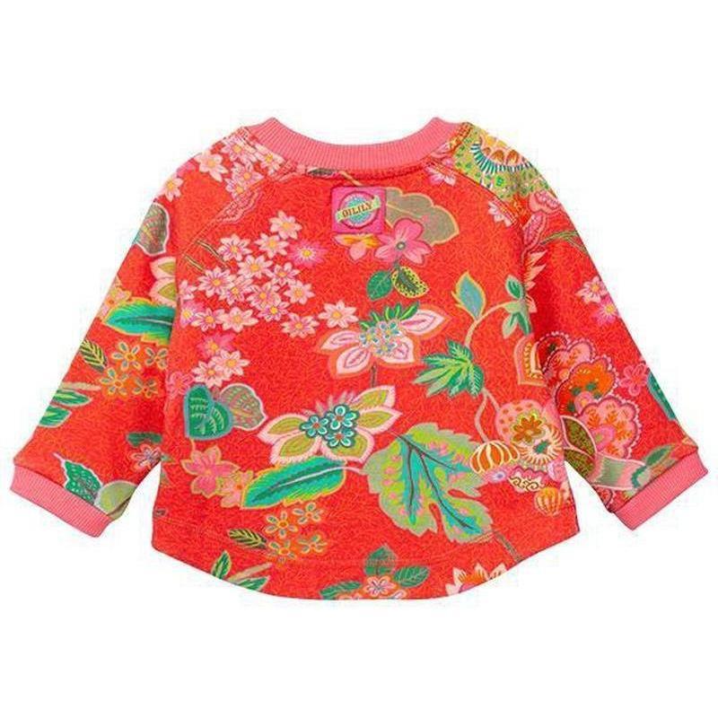 Oilily Girls Red & Pink Home Sweater