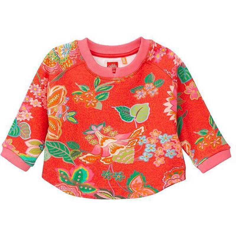 Oilily Girls Red & Pink Home Sweater