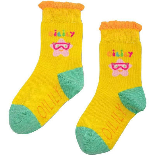 Girls Yellow Marinera Socks