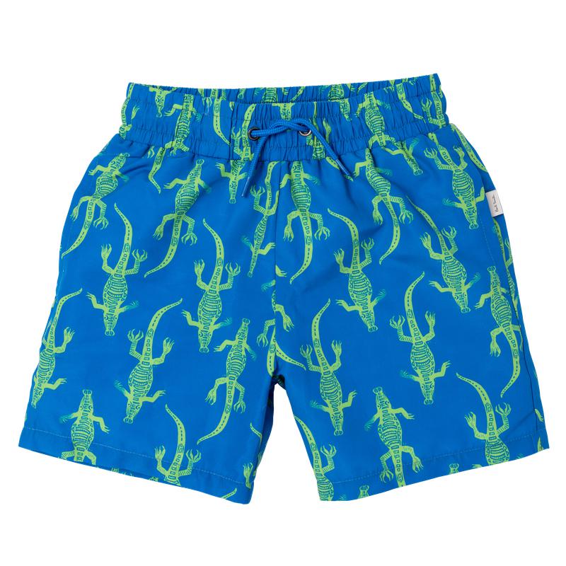 Paul Smith Junior Boys Blue Croc Swimming Shorts
