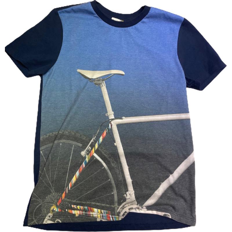 Paul Smith Junior Boys Blue Luxury Bike T-Shirt