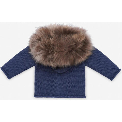 Paz Rodriguez Baby Boys Blue 'Orion' Knit Coat