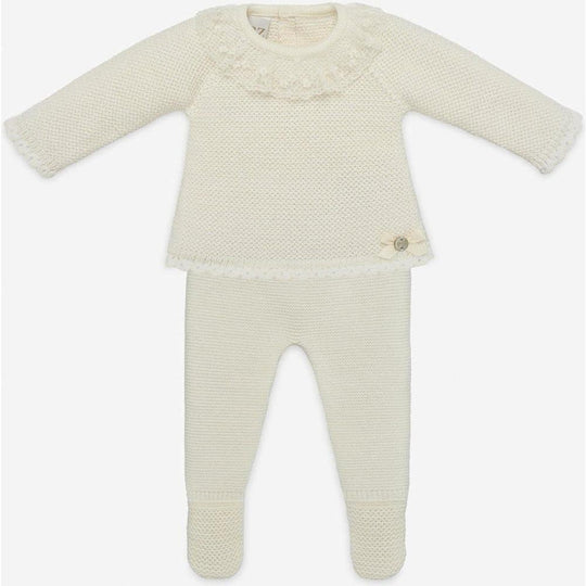 Baby Cream Knitted Set