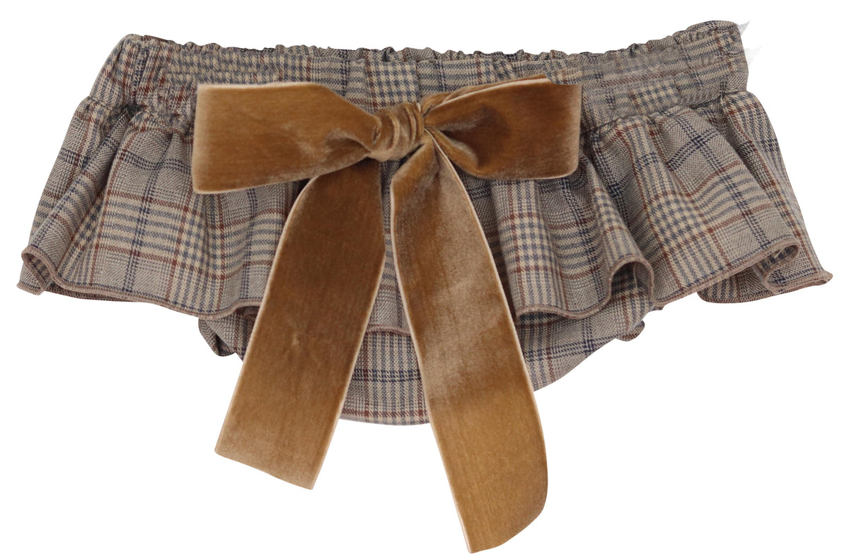Phi Clothing Beige Check Bloomer