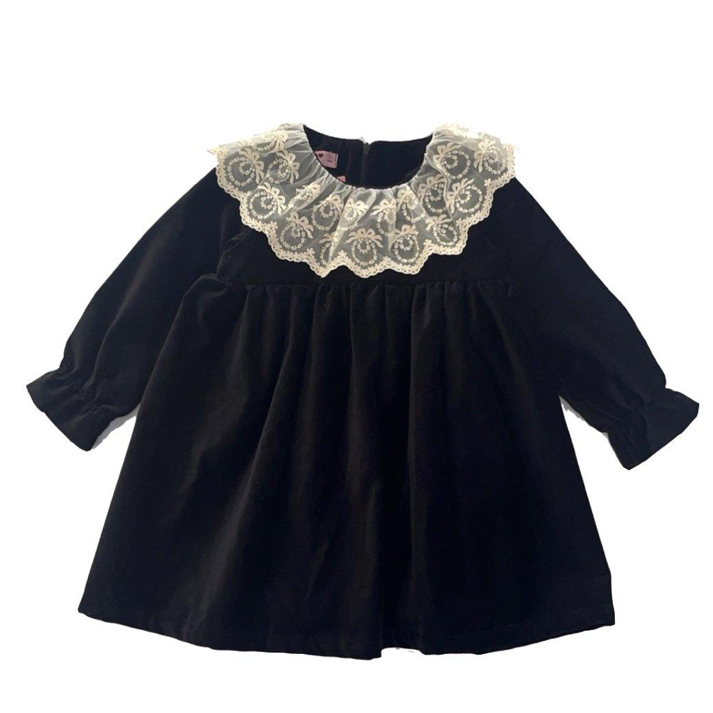 Phi Clothing Black Velvet Dress