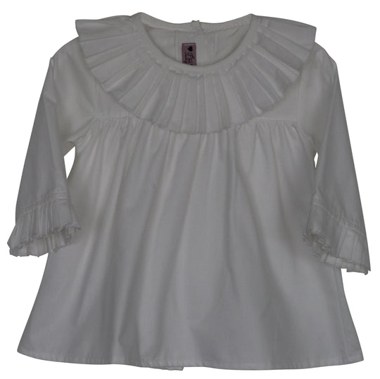 White Frill Blouse