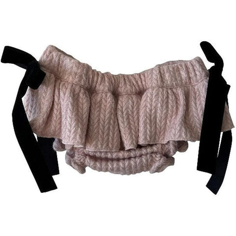 Phi Clothing Girls Pink Knitted Bloomers