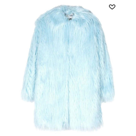 Philosophy Di Lorenzo Serafini Girls Blue Faux Fur Jacket