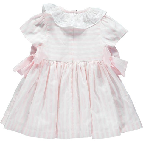 Piccola Speranza Baby Girls Candy Stripe Bow Dress