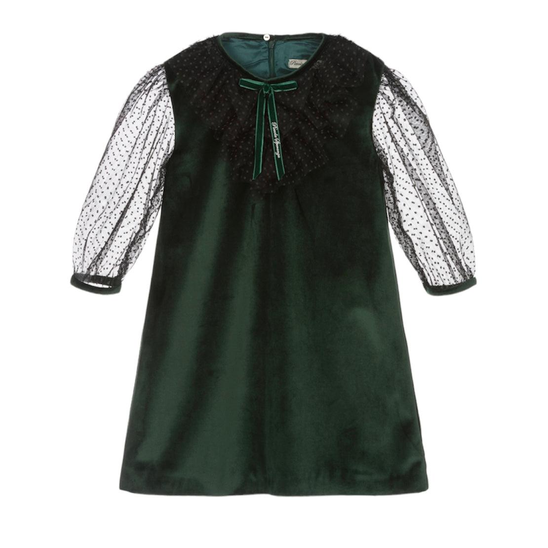 Piccola Speranza Girls Green Dress